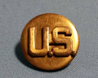 WW2 US Military Collar Disc