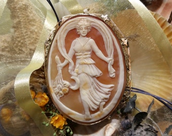 Antique Goddess Cameo