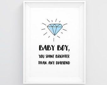 Baby boy art | Etsy