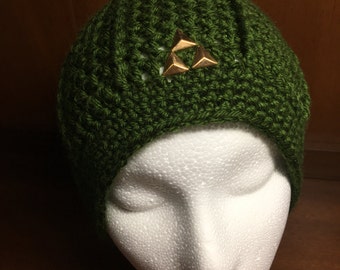 Legend of Zelda Inspired Triforce Hat - Link Hat - Green Beanie