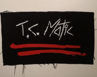 T.C. Matic TC Matic patch white and red logo post punk new wave