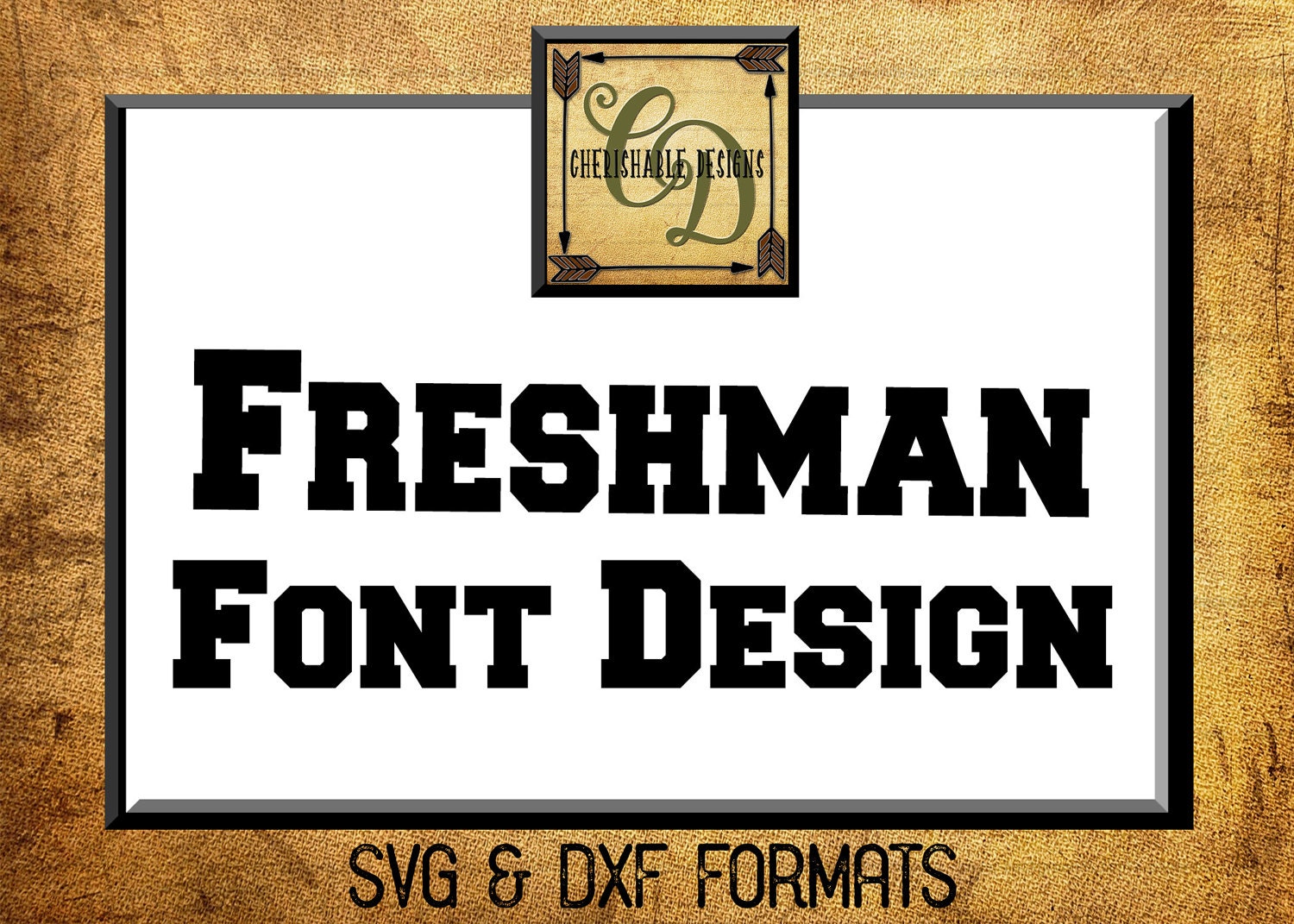 Freshman Font Design Files For Use With Your Silhouette Studio