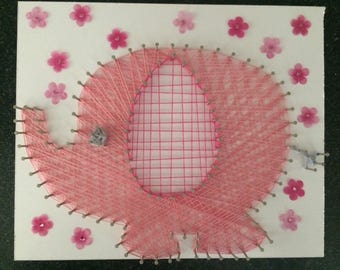 Elephant string art | Etsy