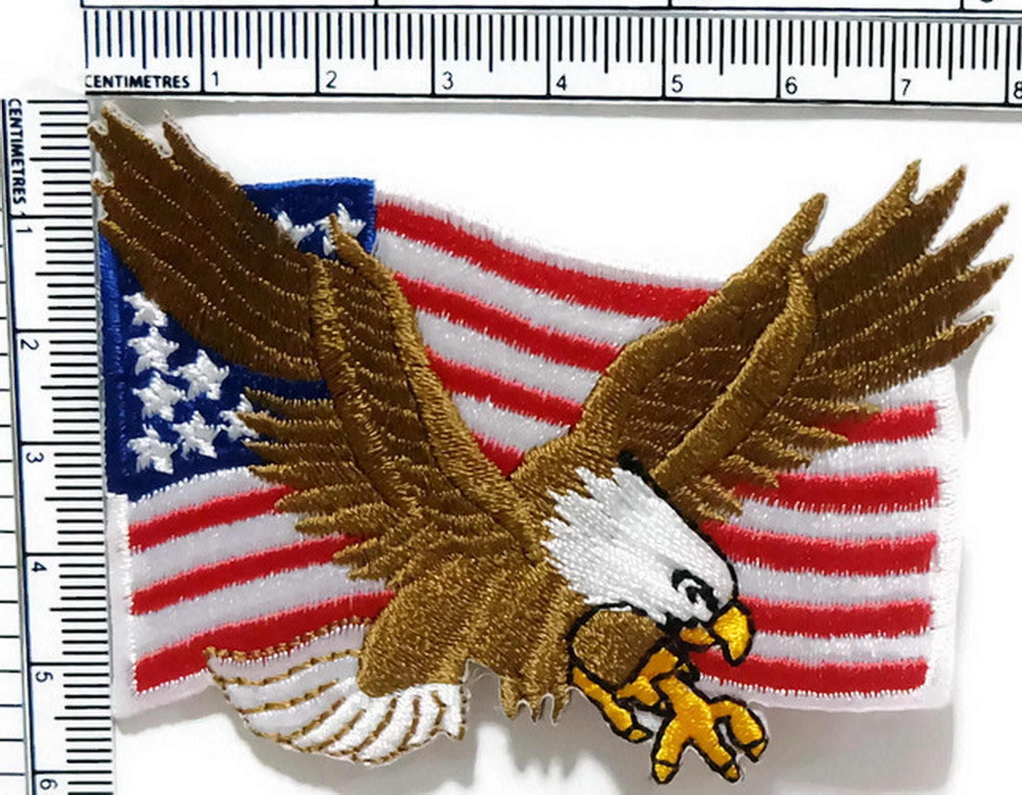 Eagle USA Iron on Patch Embroidered Sewing for Tshirt, Hat, Jean