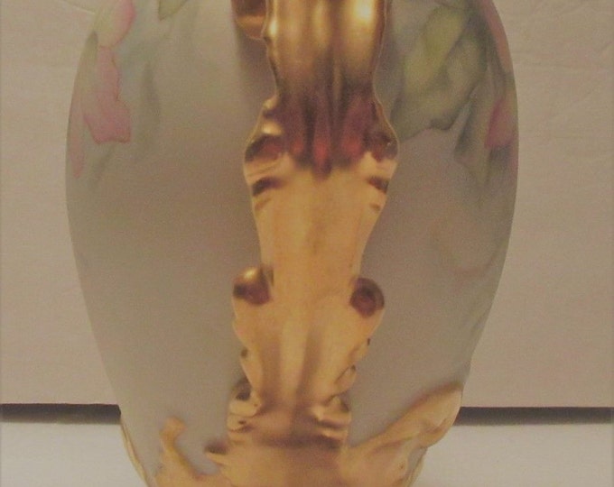 Breathtaking Pouyat Limoges Artist Signed vase HEAVY GILT!!