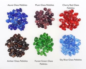Flash Sale!! 6 Colors Glass Pebbles for Terrarium 100g Premium Arts Crafts Wedding Vase Fillers Terrarium Aquarium Decor