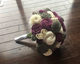 3 Color Custom Sola Wood Flower Bouquet