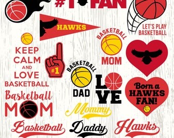 Atlanta Hawks svg files, sport files, basketball svg, teams basketball BA-010