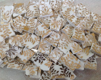 BRoKeN CHiNa MoSAiC TiLeS~~FABuLouS FiLiGree On CReam