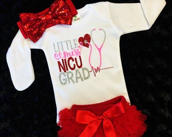 NICU Graduate, Nicu bodysuit, Baby Shower gift, Preemie, Premature, New baby girl outfit, NICU bodysuit