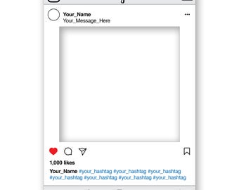 Instagram frame | Etsy