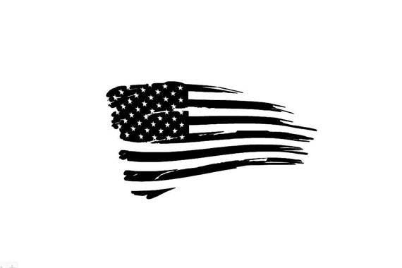Download Tattered American Flag Sticker