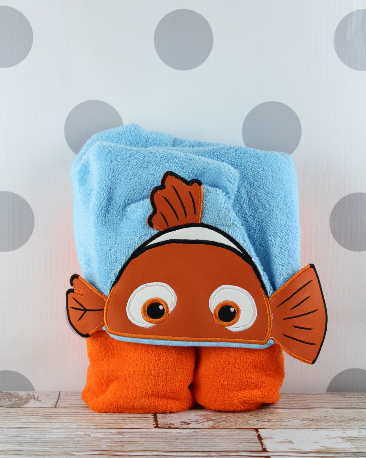 Toddler Hooded Towel Orange Fish Nemo Hooded Towel Orange