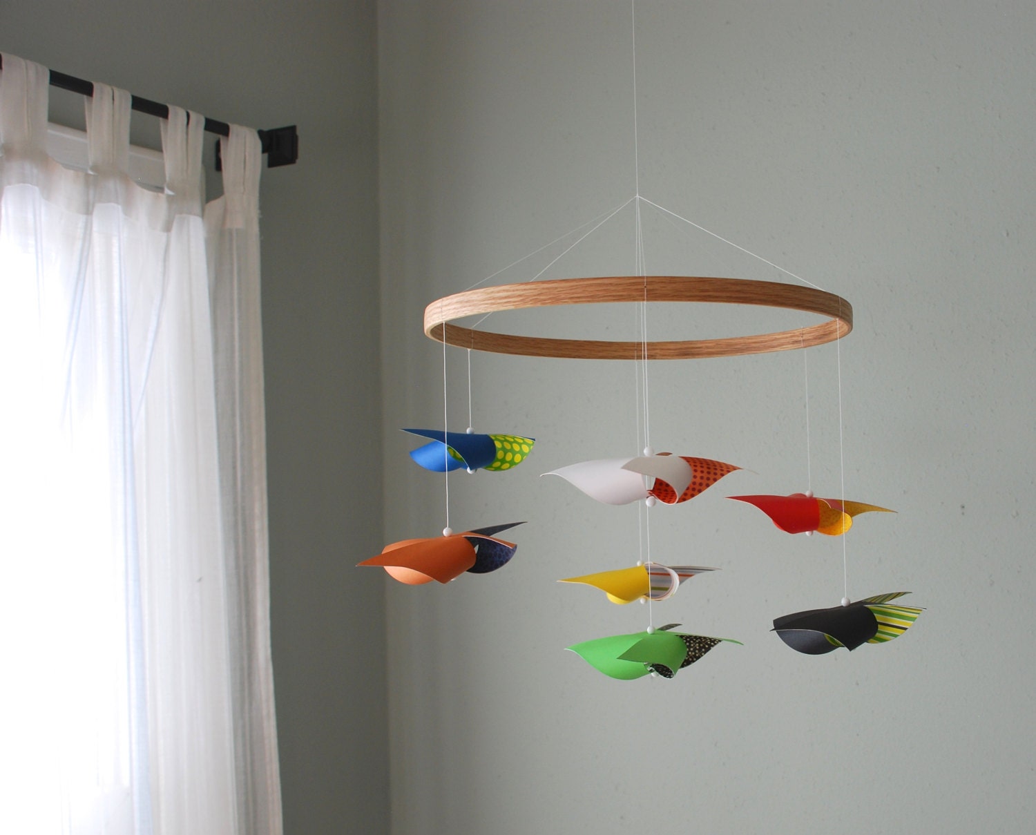 Baby Crib Mobile / Pinwheel Mobile / Boy or Girl / Nursery
