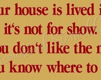 Our house is lived | Etsy