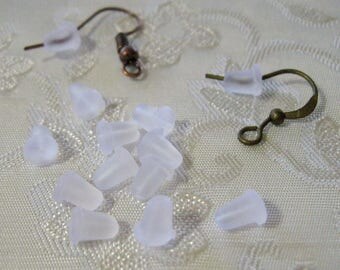 Soft Clear Rubber Earring Backs Stud Stoppers Ear Nuts Ear Wire Guard 4x 6mm