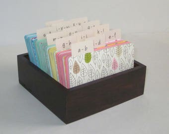 Address Card File...Medium...Rolodex...Wedding Guest Book Alternative...Handcrafted...Organizer...Business Card