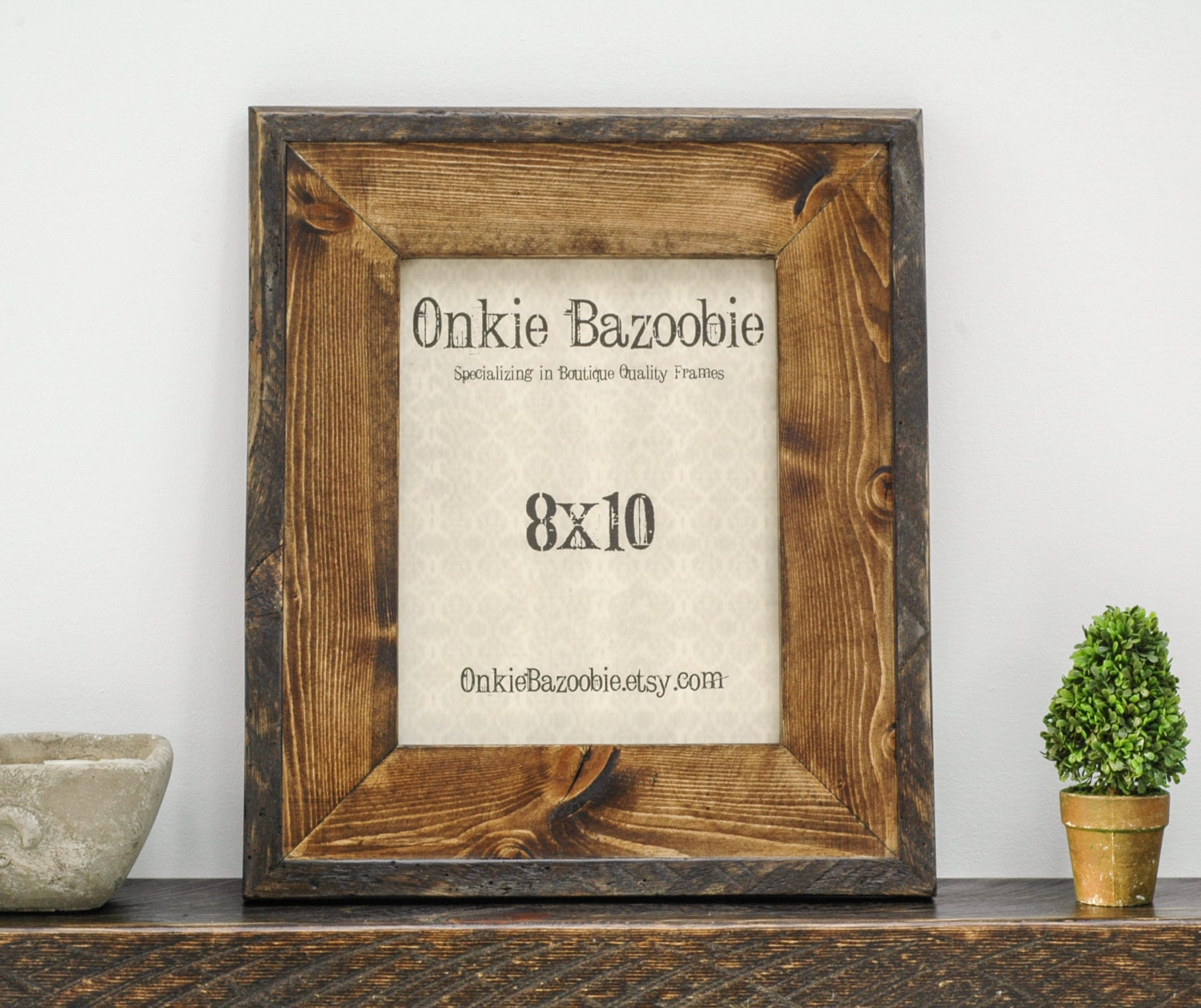 Rustic Wood Picture Frame Rustic Picture Frame 8x10 Wood