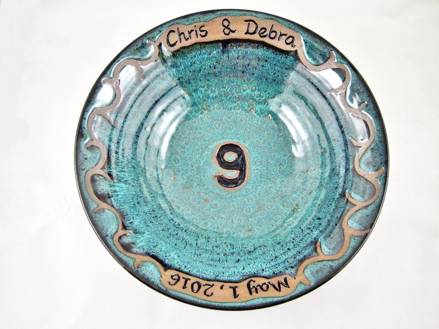 Personalized 9th Anniversary gift Pottery ninth anniversary