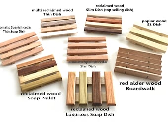 8 Soap Dish Sample Pack - My 8 best selling soap dishes for you to sample before purchasing in larger quantities - RESERVED LISTING