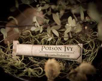 Poison Ivy™ - natural lip balm with beeswax, cocoa butter, shea butter, forest-inspired natural flavor, eco friendly tube