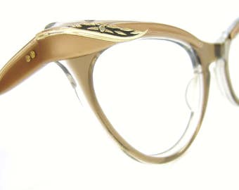 Vintage 50's Cat Eye Glasses Eyeglasses or Sunglasses Combination Frame