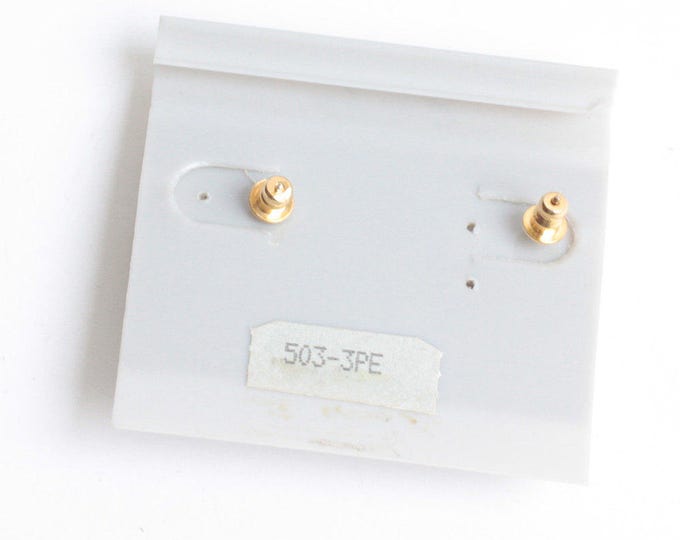 CIJ Sale Faceted Pink and Clear Rhinestone Earrings Pierced Eisenberg Original Card