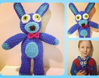 Five Nights at Freddys Plush Doll, Five Nights at Freddys Plushie, Five Nights at Freddys Easter, FNAF Plush Bonnie, FNAF Stuffed Bonnie