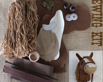 Stick Horse Hobby Horse Mustang Collection "Fudge" Sewing Kit Easy Sewing Project