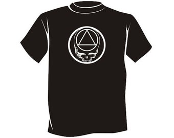 The Grateful Dead AA Stealie TShirt - 12 Step T-Shirts and Unique Recovery Gifts ...from your friends at WoodenUrecover.com