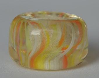 Unique Handmade Lampwork Glass European Charm Bead - SRA - Fits all charm bracelets - Silver Core Options