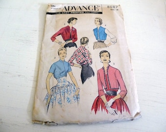 Advance 8087 Vintage Bolero and Spencer Pattern size 18