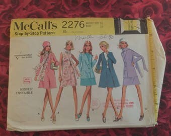 1970's Vintage Coat and Dress Sewing Pattern