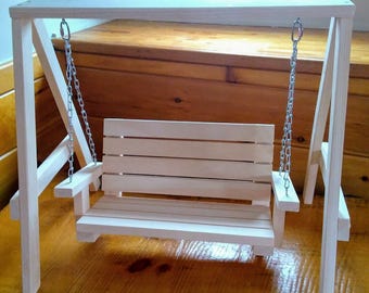 Handmade Bench Swing for 18 inch Doll