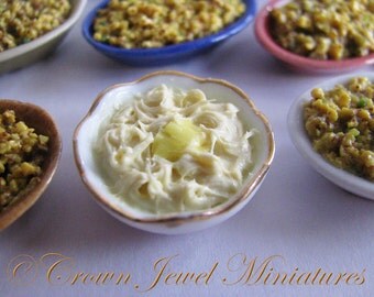 OOAK 1:12 Holiday Buttered Mashed Potatoes by IGMA Artisan Robin Brady-Boxwell - Crown Jewel Miniatures