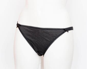 vintage black panties dead stock Vintage