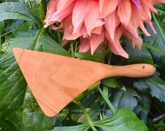 FLIP OUT WIDE Right Handed Spatula - Handmade Cherry