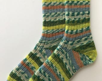 Ladies' Wool Socks, Hand Cranked