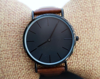 Custom Engraved Personalized Mens Wrist Watch, Groomsmen Gifts, Mens Birthday, Wedding, Anniversary Gifts, Father's Day Gifts, Husband Gifts
