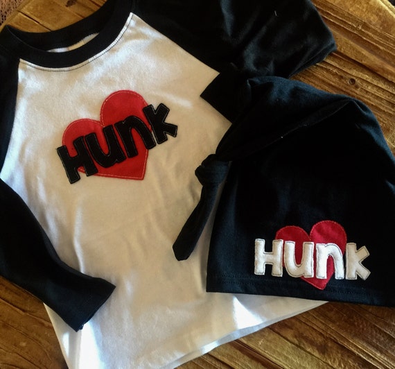Hunk Hat and Shirt Set Hunk Hat Hunk Shirt Baby Boy Shirt