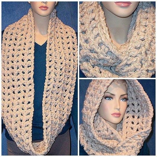 Infinity scarf crochet pattern on luulla