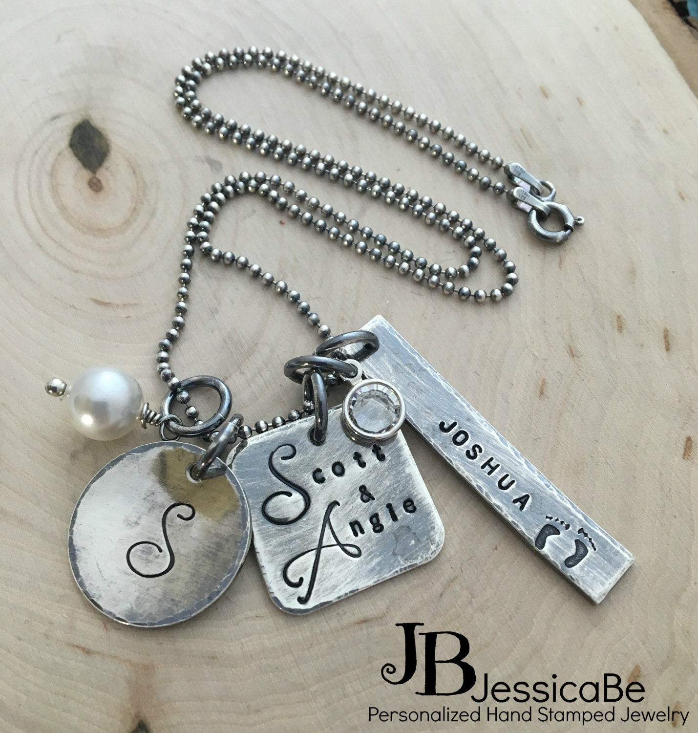 Mom Jewelry Family Necklace Mom Necklace JessicaBe by JessicaBe
