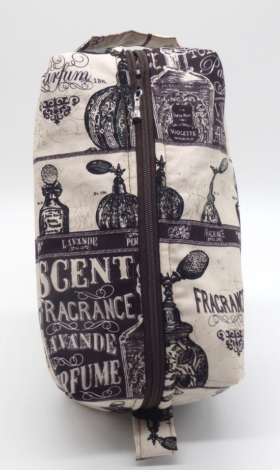 Vintage French Perfume Ditty Bag Travel Pouch Shave Kit