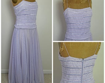 1960s Lavender Tulle Dress