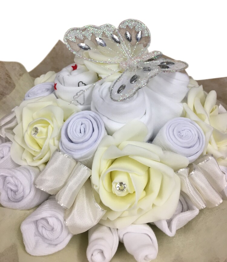 New Baby Gift Baby Clothes Bouquet Baby by Bizziebeesgifts