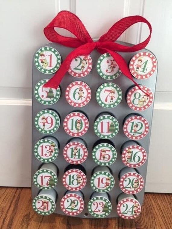 Elf Keurig Cups Advent Printable 1 24 DIY Advent Calendar