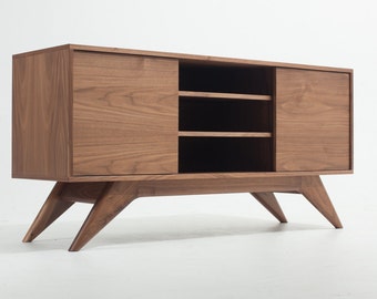 60" Mid-Century Credenza / Media Cabinet