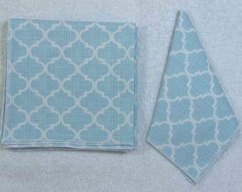 Everyday Eco Friendly Reusable Cotton Napkins 12 x 12 Set of 6 Ready to Ship