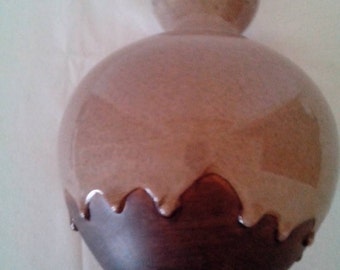 Mid Century Modern Drip Glaze Vase