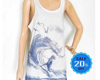 Dinosaur tank top dinosaur shirt teens girl graphic tank top hipster tank top summer tanks women t shirt women tees screen print size M